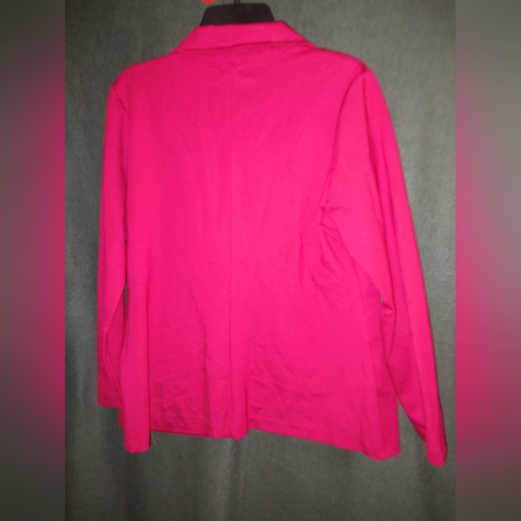 Lee Blazer Jacket Red Button Pockets Long sleeve LARGE Lapels Pre-owned - Picture 5 of 12